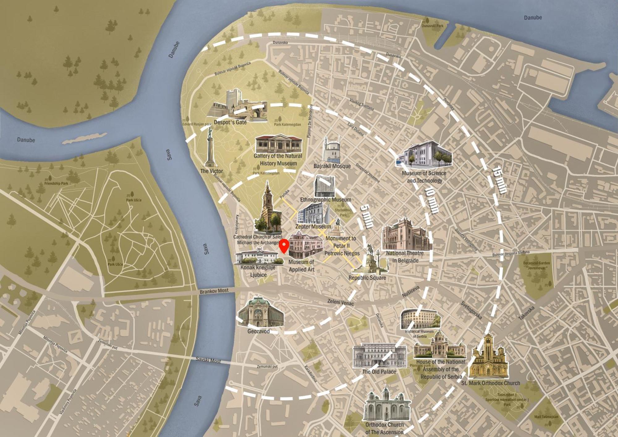 Insta-Apt Old Town Central Park Renovated Belgrado Buitenkant foto